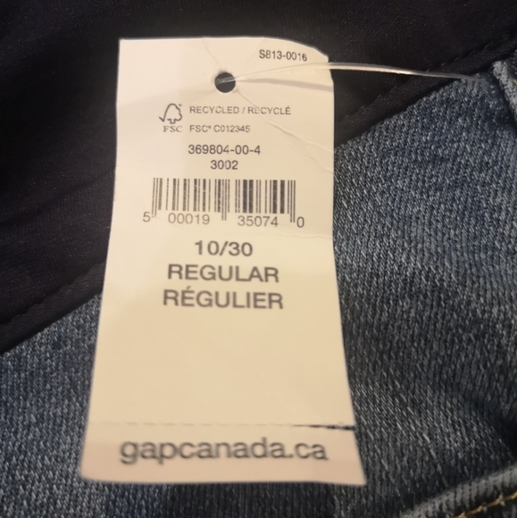 NWT GAP Maternity Jeans, light wash, Size 10, New with tags - Picture 6 of 10